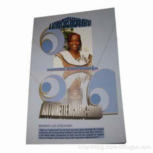 Softcover book printing, full-color, 105gsm art paper, embossed on front cover